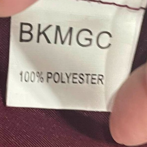 Crushed Velvet Skater A-Line Flirty Mini Burgundy Long Sleeves Cocktail … - Picture 10 of 16